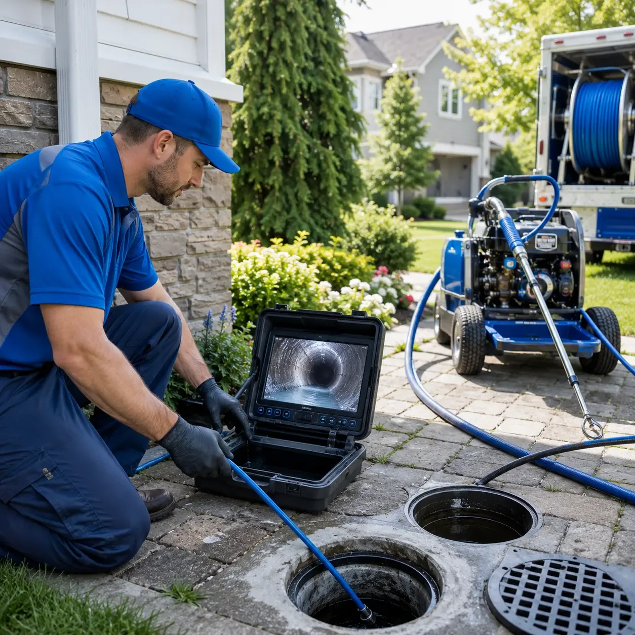 Outdoor drain cleaning professionals serving New Cambria, MO